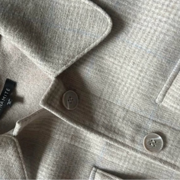 Beige Button-Up Shacket - Dynamite - Picture 2 of 2